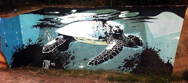 Graffiti Wall in Constan?a - Photo by LUXYZ1 - ESBA, LUXYZ, BAES (2013)