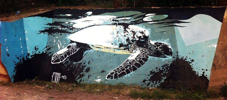 Graffiti Wall in Constan?a - Photo by LUXYZ1 - ESBA, LUXYZ, BAES (2013)