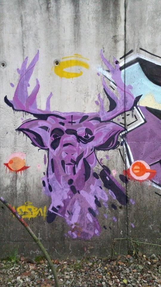 Graffiti Wall in Bucharest - Photo by LUXYZ1 - ESBA, LUXYZ (2014)