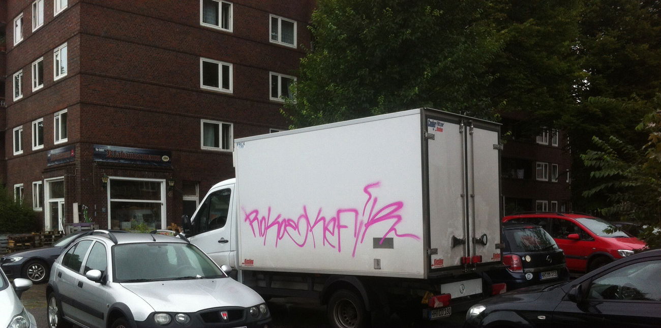 Graffiti Wall - Photo by Lackaffe - dasKAOS_LieferServiceDriveBy_-Team^, Rokoe, Kefir