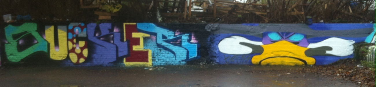 Graffiti Wall - Photo by Lackaffe - Kefir, Rokoe4Sucker, DarkWingDuck