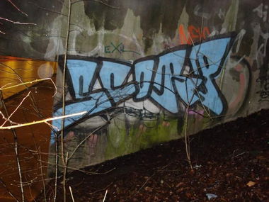 Graffiti Wall - Photo by Lackaffe - Scorp, kefir