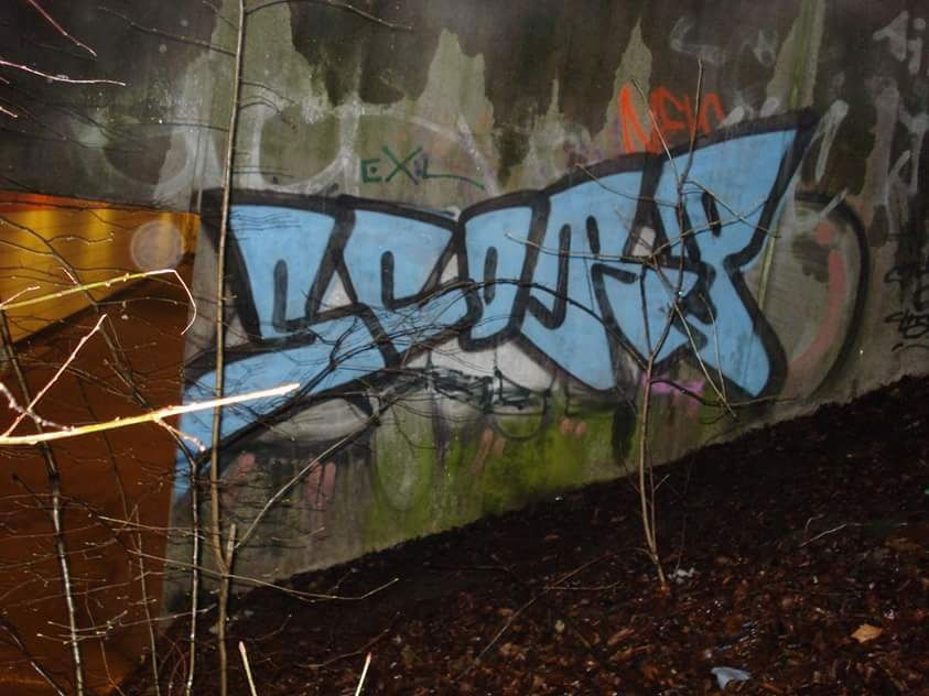 Graffiti Wall - Photo by Lackaffe - Scorp, kefir