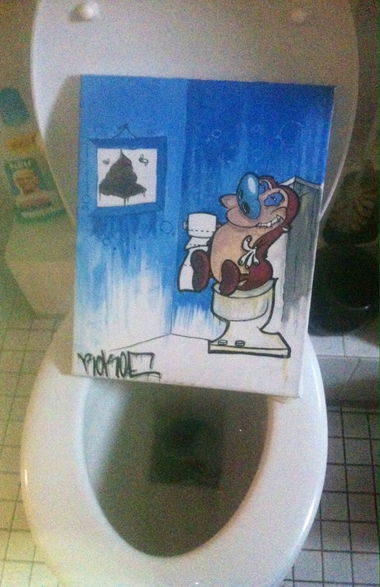 Graffiti Wall - Photo by Lackaffe - RokoE's-artwork2016*, eine_VorFreude_vor_jedem_Besuch_des_Closets•••, und_die_ul...