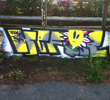 Graffiti Bombing - Photo by Lackaffe - Kefir, ke4, hippimörder