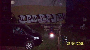Graffiti Wall - Photo by Lackaffe - Ke_vieR, ScorP