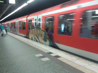 Graffiti Train - Photo by Lackspotter - hamburg, sbahn, hsr (2014)