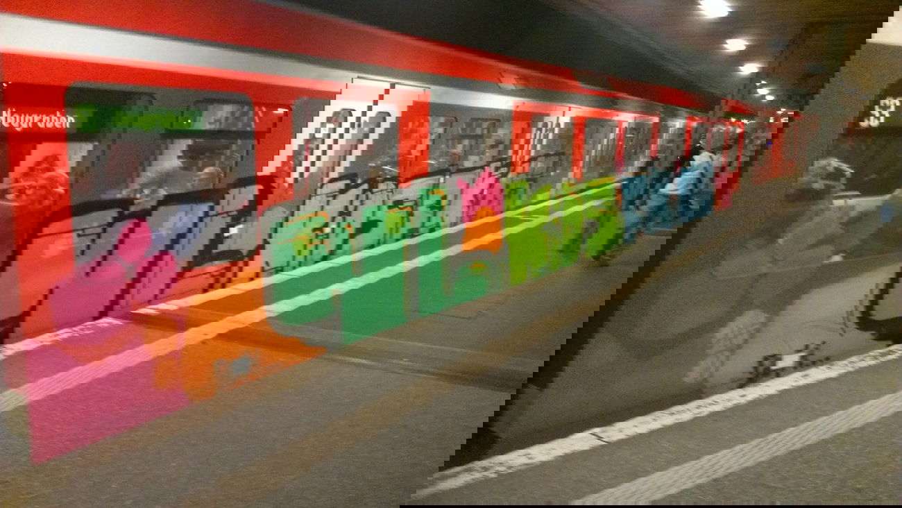 Graffiti Train - Photo by Lackspotter - hamburg, sbahn, wl (2014)