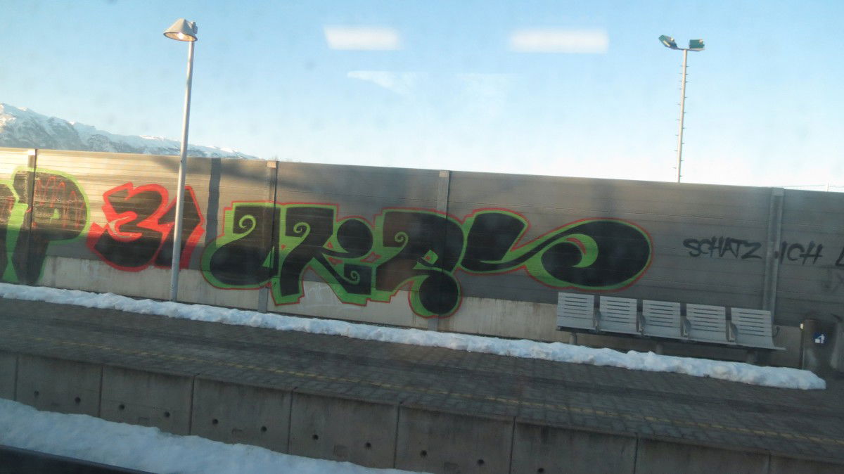 Graffiti Bombing in Salzburg - Photo by Lambert - okes