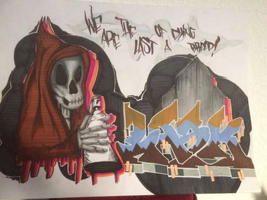 Graffiti Sketch - Photo by LaskOne - Oras, Lask, The