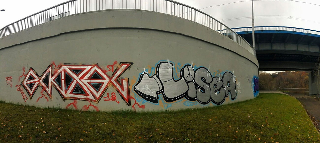 Graffiti Wall - Photo by Lazke - ekzal, liser (2018)