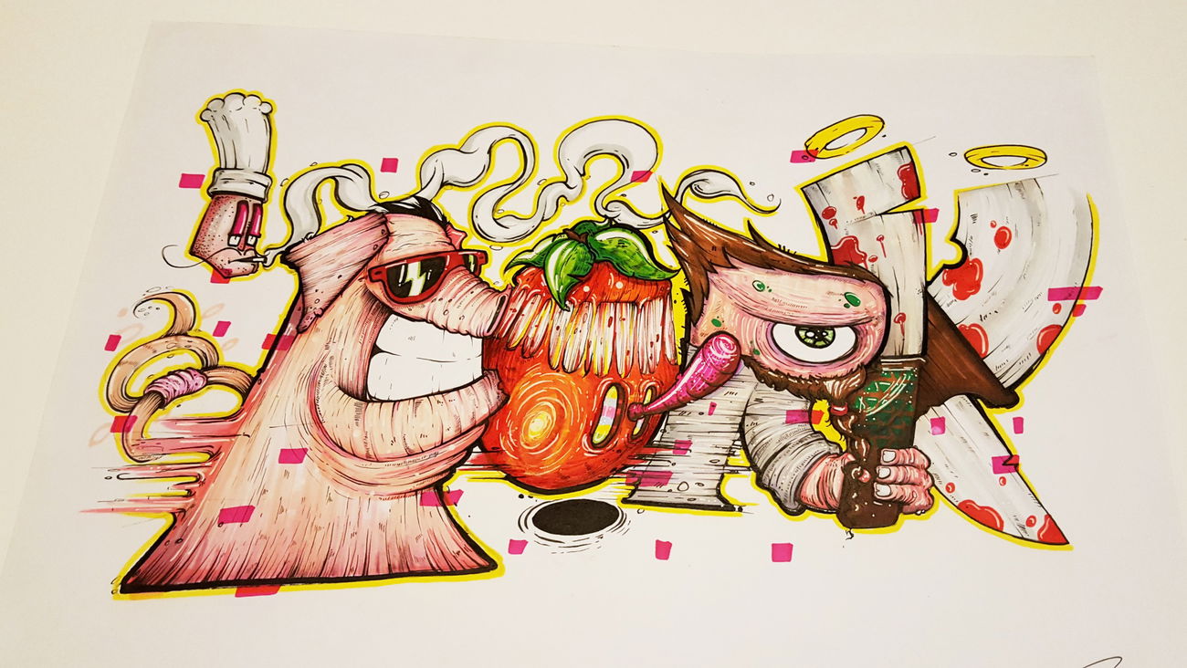 Graffiti Wall - Photo by LeFunky - Funky, Pork, Crazy (2015)