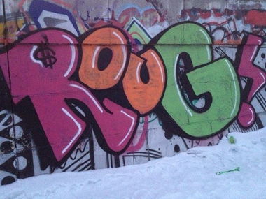 Graffiti Bombing - Photo by Lea - Leam, Roug, 1st (2008)