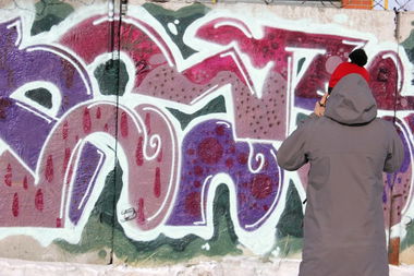 Graffiti Wall in Russia - Photo by Leack