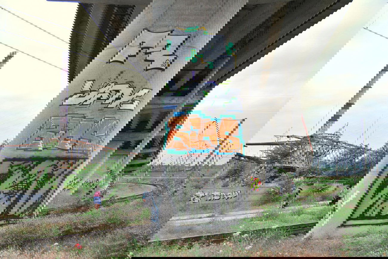 Graffiti Wall in Odessa - Photo by Leank - leank, glugk, bios (2014)