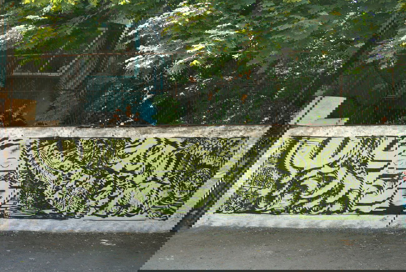 Graffiti Wall in Odessa - Photo by Leank - Leank, Mes, Monster90 (2014)