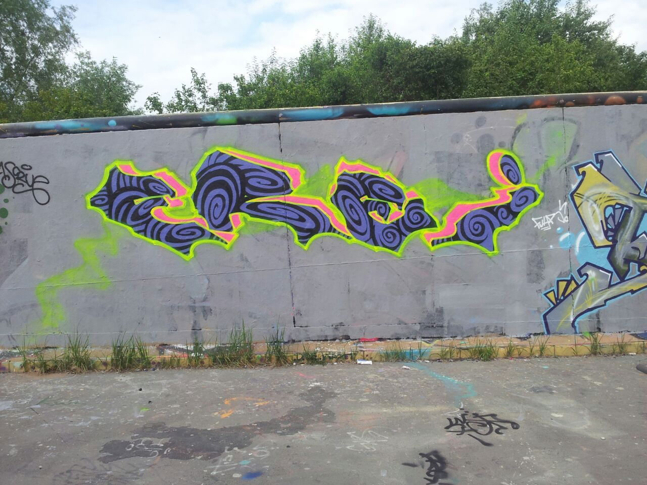 Graffiti Wall - Photo by LeerMarker - Frei, Berlin (2015)