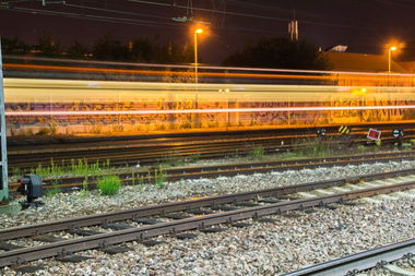 Graffiti Artwork - Photo by Legion0711 - Nightshot, Stuttgart, Train