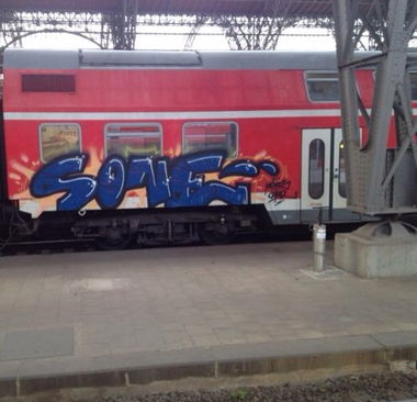 Graffiti Train - Photo by LeipzigHBF - Sone (2013)