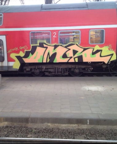 Graffiti Train - Photo by LeipzigHBF - IMR