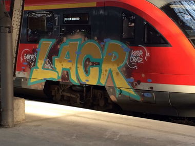 Graffiti Train - Photo by LeipzigHBF - Lacr, Kosr, Craz (2013)