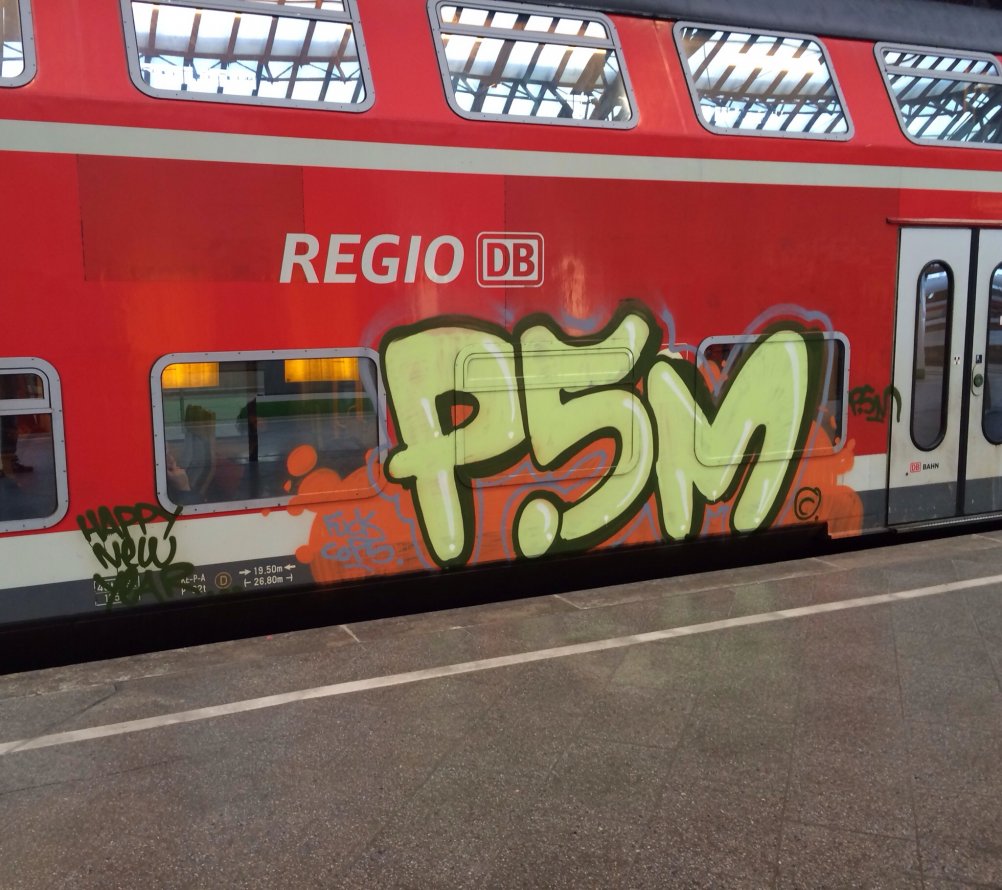 Graffiti Train - Photo by LeipzigHBF - P5M, 2014, Leipzig (2014)
