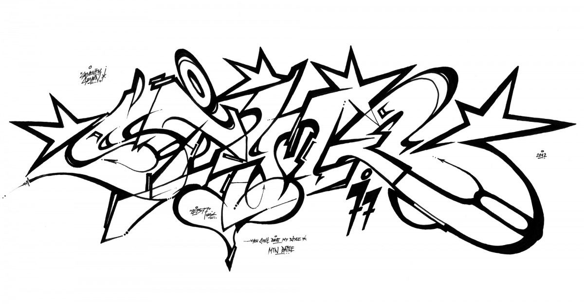 Graffiti Sketch in Baranovichi - Photo by Lets77