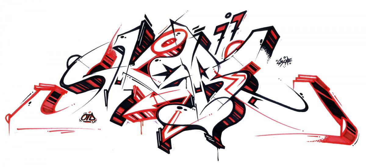Graffiti Sketch in Baranovichi - Photo by Lets77