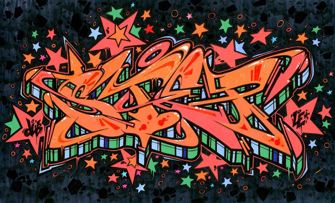 Graffiti Sketch in Baranovichi - Photo by Lets77