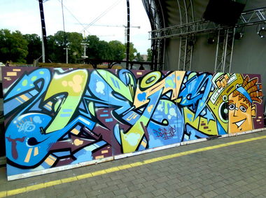 Graffiti Wall in Minsk - Photo by Lets77