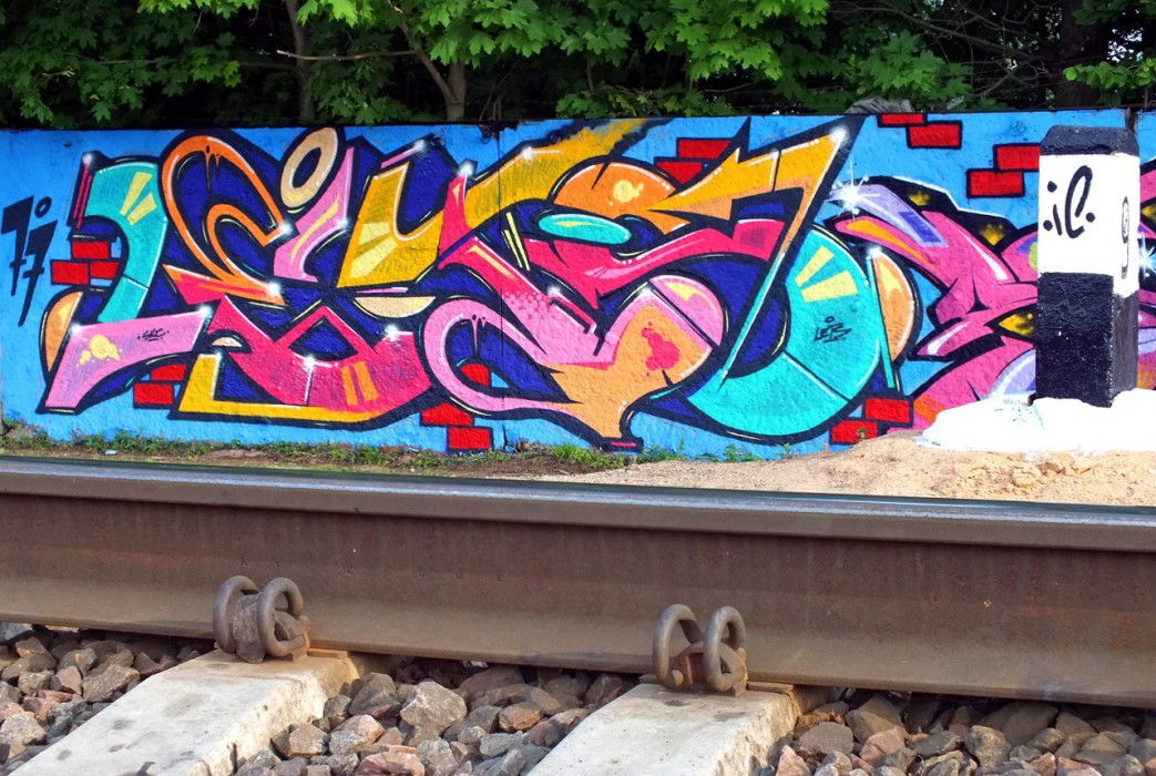 Graffiti Wall in Baranovichi - Photo by Lets77