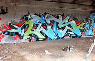 Graffiti Wall in Baranavichy - Photo by Lets77 (2014)