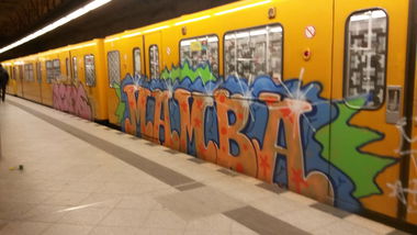 Graffiti Train in Berlin - Photo by Lifd5 (2017)