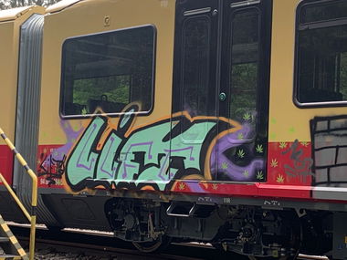 Graffiti Train in Berlin - Photo by Lifd5 - lift, liftone, liftgraffiti (2021)