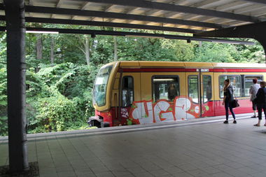 Graffiti Train in Berlin - Photo by Lifd5 (2016)