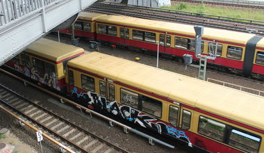 Graffiti Train in Berlin - Photo by Lifd5 (2016)