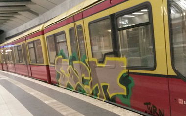 Graffiti Train in Berlin - Photo by Lifd5 (2016)