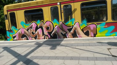 Graffiti Train in Berlin - Photo by Lifd5 (2016)