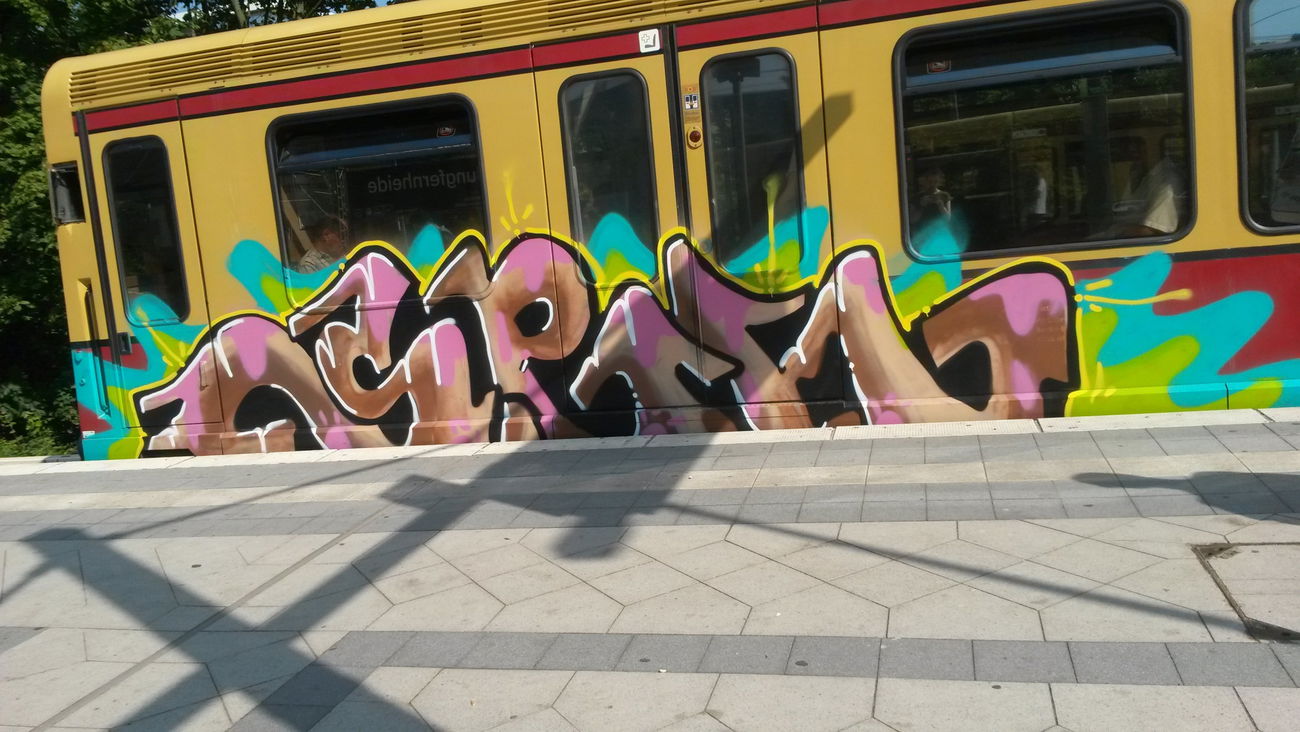 Graffiti Train in Berlin - Photo by Lifd5 (2016)