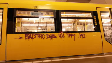 Graffiti Train in Berlin - Photo by Lifd5 (2016)