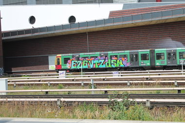 Graffiti Train in Berlin - Photo by Lifd5 (2016)