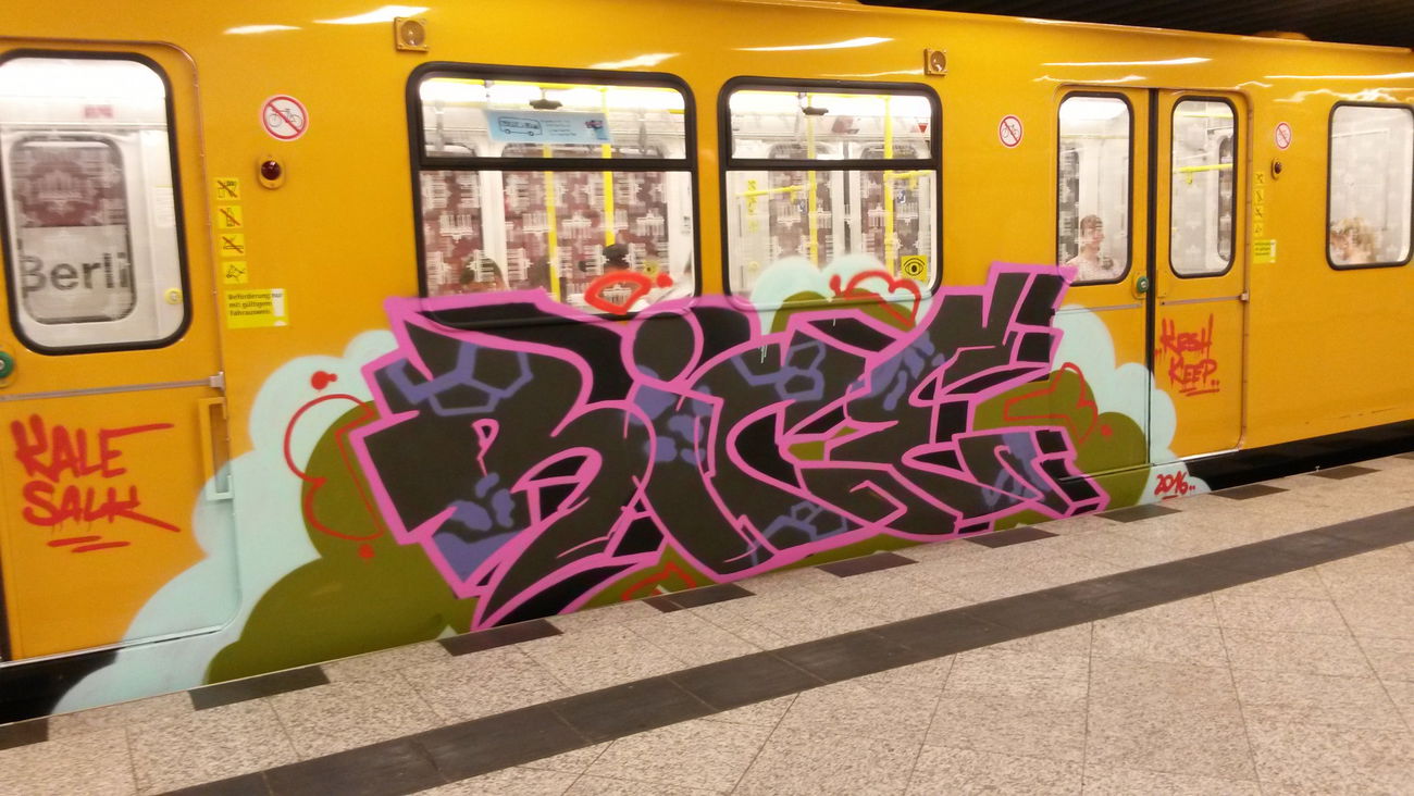 Graffiti Train in Berlin - Photo by Lifd5 (2016)