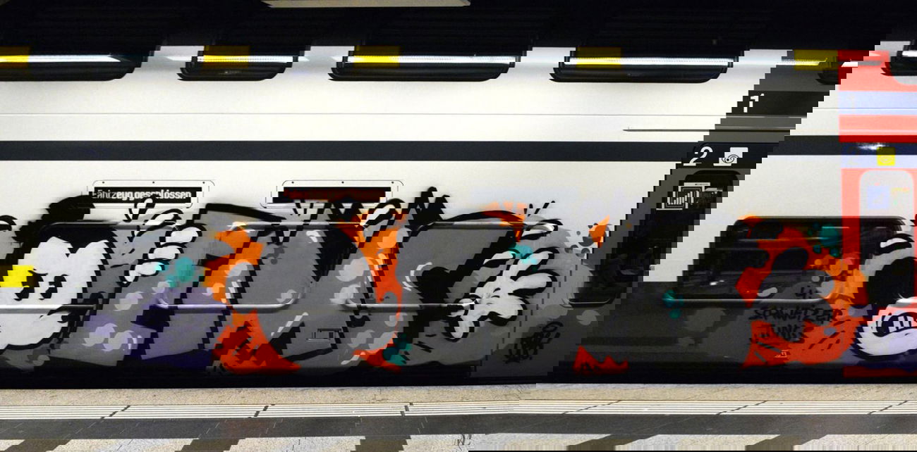 Graffiti Train in Zürich - Photo by Lindenbaum - Eims (2014)