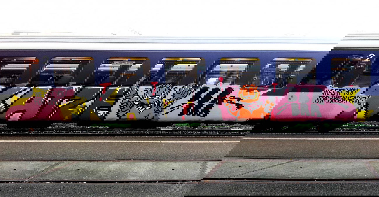 Graffiti Train in Zurich - Photo by Lindenbaum - Katze (2012)