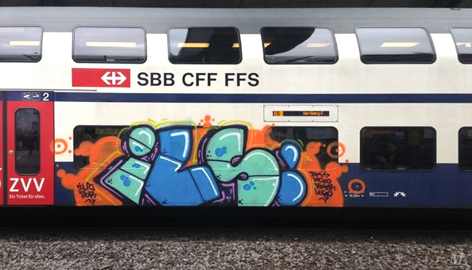 Graffiti Train - Photo by Lindenbaum - ILS (2013)