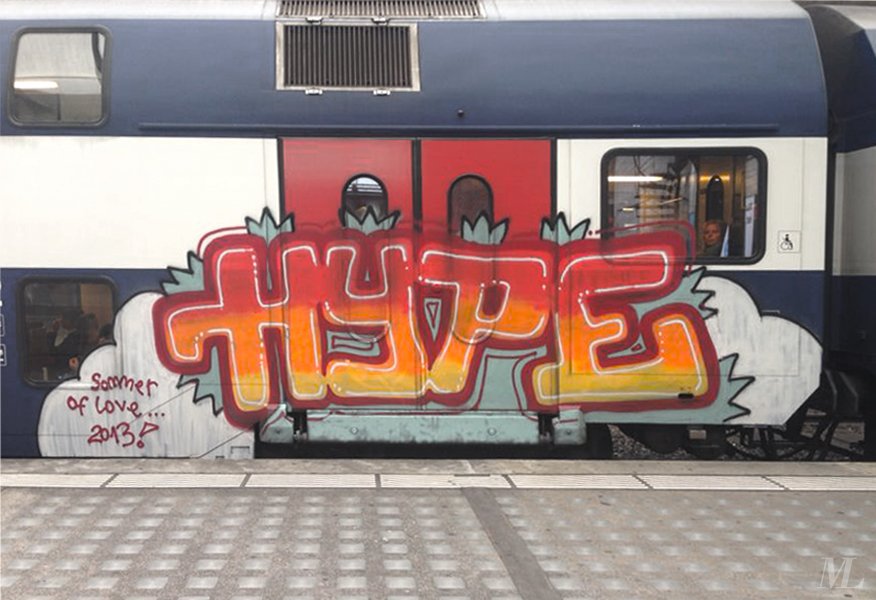 Graffiti Train - Photo by Lindenbaum - Hype (2013)