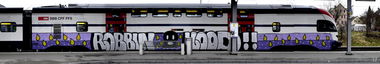 Graffiti Train - Photo by Lindenbaum - Robbin, Hood (2014)
