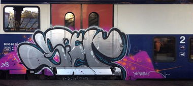 Graffiti Train in Zurich - Photo by Lindenbaum - Sier (2013)
