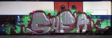 Graffiti Train in Zurich - Photo by Lindenbaum - Sufa (2013)