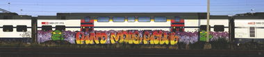 Graffiti Train in Winterthur - Photo by Lindenbaum (2015)